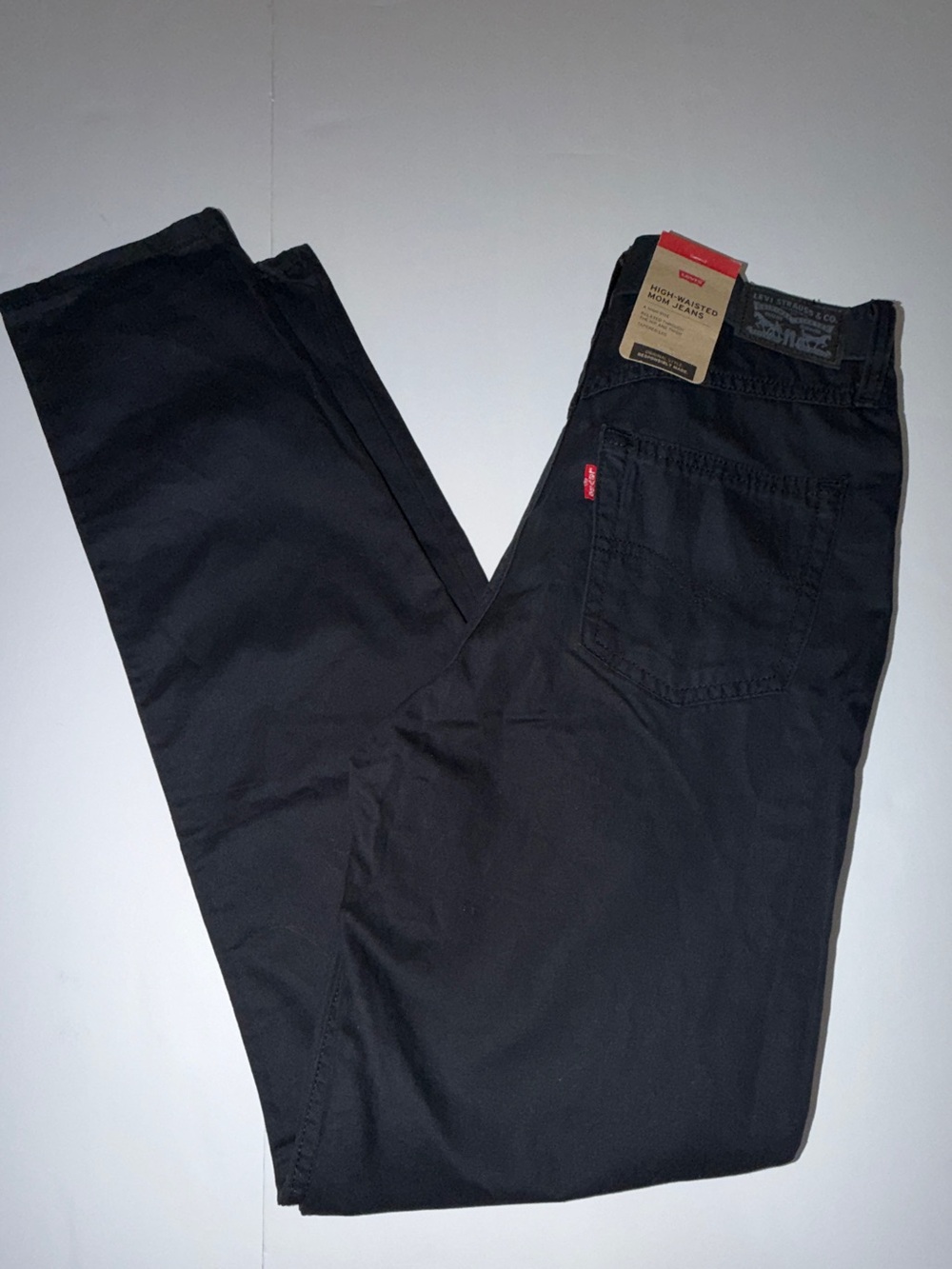 Levi's Black High-Waisted Mom Jeans